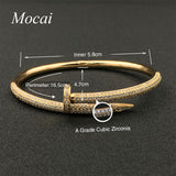Round Gold Bangle